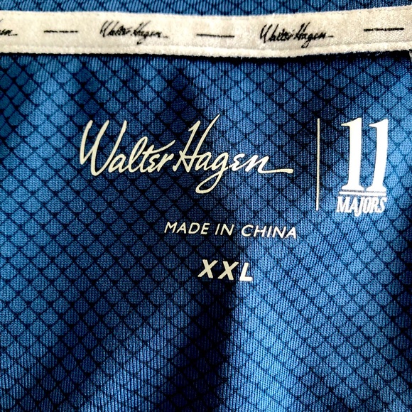 Walter Hagen XXL slate blue polo/Golf short sleeve men’s shirt - Picture 3 of 4